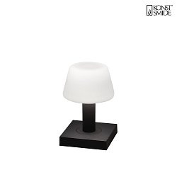 Lampe de table  accu MONACO IP54, gris fonc gradable