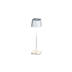 Lampe de table � accu CAPRI MINI IP54, blanche gradable