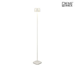 battery floor lamp NICE square, with USB connection, CCT Switch, with touch dimmer IP54, white dimmable