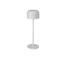 Lampe de table � accu LILLE avec connexion USB, avec variateur tactile IP54, couleur sable gradable