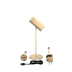 Lampe de table à accu MULTI 3in1 IP54, couleur sable gradable