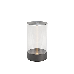 Lampe de table à accu EDISON M USB IP54, anthrazit gradable