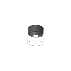 Luminaire de plafond VARESE commutable IP54, gris foncé 