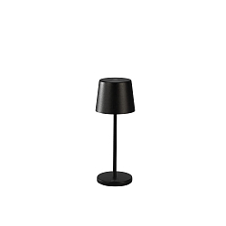 Lampe de table à accu VENCE MINI USB IP54, noir gradable