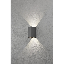 Luminaire mural d'ext�rieur CREMONA haut bas, r�glable IP54, anthrazit, transparent 