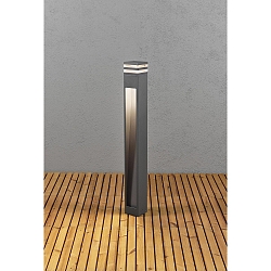 Luminaire d'all�es MASSA angulaire IP54, anthrazit, transparent 
