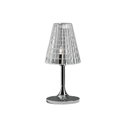 Lampe de table FLOW G9 IP20, chrome, dégager, brillant 