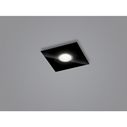 Luminaire de plafond NOMI à 1 flamme, carré LED IP20, noir mat gradable