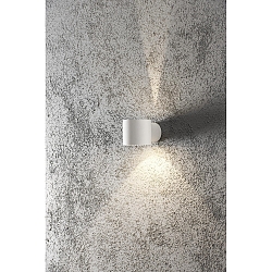 Luminaire mural d'ext�rieur MODENA haut bas G9 IP44, gris, transparent