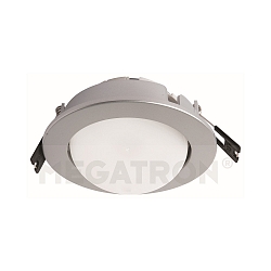 Lumière encastrée PLANEX pivotant GX53 IP23, argent gradable