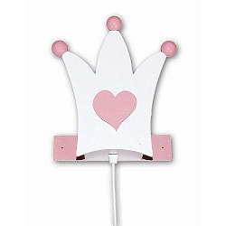 Luminaire mural KRONE   E14, rose, blanche gradable