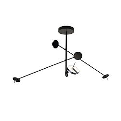 Luminaire � suspension INVISIBLE TRIPLEX 3 flammes, r�glable, commutable IP20, noir gradable