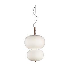 Luminaire à suspension ILARGI DOBLE LAMP LED IP20, blanche gradable
