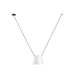 Luminaire à suspension ATTIC V conique E27 IP20, blanche