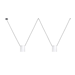 Luminaire à suspension ATTIC 2 à 2 flammes E27 IP20, blanche