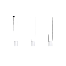 Luminaire à suspension ATTIC 3 3 flammes E27 IP20, blanche
