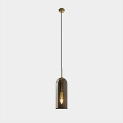 Luminaire à suspension GLAM E14 IP20, or