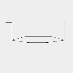 Luminaire à suspension TUBS MODULAR LED IP20, noir gradable