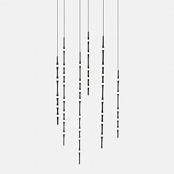 Luminaire à suspension DEW LED IP20, noir gradable