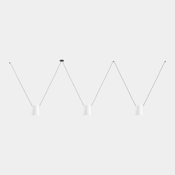 Luminaire à suspension ATTIC 3 3 flammes, conique E27 IP20