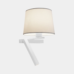 Applique et plafonnier HALL SLIM LED E27, ecran excl, blanche