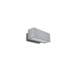 outdoor wall luminaire AFRODITA LED SINGLE EMISSION - 22CM down, 1 flame IP65, grey 