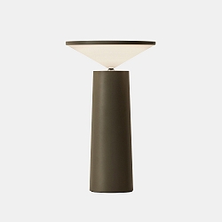 Lampe de table COCKTAIL LED avec variateur tactile, conique IP20, gris gradable