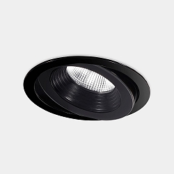 Plafonnier encastr� DAKO ADJUSTABLE 200MM pivotant, bloc d'alimentation inclus, commutable IP66, noir 