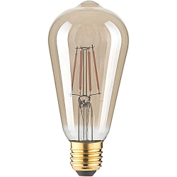 Ampoule Edison forme d'ampoule ST64 GOLD commutable ST64 clair E27 4,5W 380lm 1800K 320� CRI 80-89 