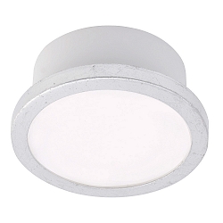 Luminaire de plafond AQUA UNO rond, CCT Switch, commutable GX53 IP44, feuille d'argent 