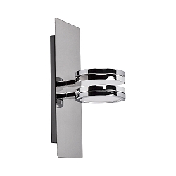 Luminaire de miroir AQUA ONNA UP&DOWN � 2 flammes, CCT Switch, commutable GX53 IP44, chrome, scintillant 