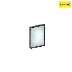 Luminaire de miroir DONNA LED angulaire, CCT Switch GX53 IP44, argent 
