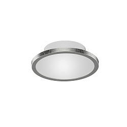 Ceiling luminaire DISK-1, 1-flame, IP44, Ø 14.5cm, CCT, incl. GX53 8W 2700K/4000K 650lm, silver leaf