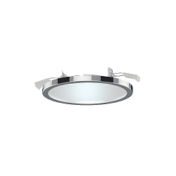 Plafonnier encastr� AQUA PLANO � 14.7CM rigide, CCT Switch, commutable GX53 IP44, chrome, scintillant 
