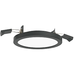 Plafonnier encastr� AQUA PLANO � 14.7CM rigide, CCT Switch, commutable GX53 IP44, noir mat 