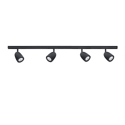1-Projecteur monophas� DESIGNLINE BELL KIT lot de 4 GU10, noir 