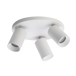 Luminaire de plafond SPOTON CIRCLE 3 3 flammes GU10 IP20, blanche