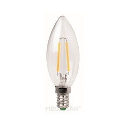 Ampoule à filament forme bougie C35 E14 3W 250lm 2700K 360° CRI 80 
