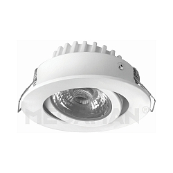 Lumi�re encastr�e RICO HR pivotant, dimmable IP44, blanche gradable 6,5W 500lm 2800K 36� 36� CRI 95