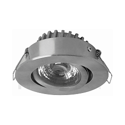 Lumi�re encastr�e RICO HR pivotant, dimmable IP44, nickel bross� gradable 6,5W 500lm 2800K 36� 36� CRI 95