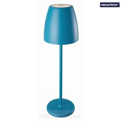Lampe de table  accu TAVOLA haut bas, dimmable IP54, essence, blanc mat gradable