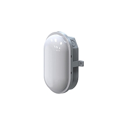 Luminaire pour locaux humides ZELLA NEO ovale, r�sistant aux chocs, commutable, multipower IP54, gris 