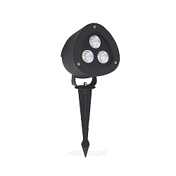 Lumi�re encastr�e GARTIA L haut bas, angulaire, commutable IP65, noir   20W 2200lm 3000K 24� 24� CRI >80