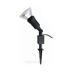 Lampe � broche CAPPI � 1 flamme E27 IP65, noir  gradable