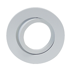 Recessed ring DECOCLIC, round, IP20, opening Ø 6.8cm, 230V / 12V, swiveling, incl. GU10- and GU5.3 socket, white