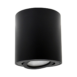 Downlight cylindrique, pivotant, c�bl� en continu GU10 IP20, noir  gradable