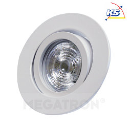Downlight DECOCLIC DUALBEAM rond, dimmable GU10 IP20, blanche gradable