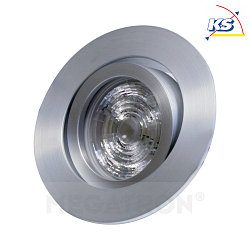 Downlight DECOCLIC DUALBEAM rond, dimmable GU10 IP20, argent gradable