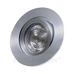 Downlight DECOCLIC DUALBEAM rond, dimmable GU10 IP20, argent gradable