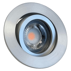 Lumi�re encastr�e DECOCLIC KOIN DIM rond, pivotant, lot de 1 IP20, fer bross� gradable 7,6W 550lm 3000K 38� 38� CRI > 97